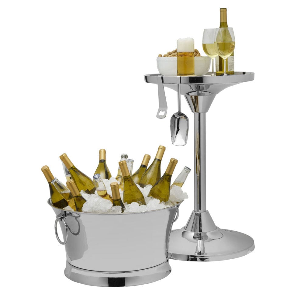 30 Quart Double Wall Beverage Tub with Stand and Tools - Image 5