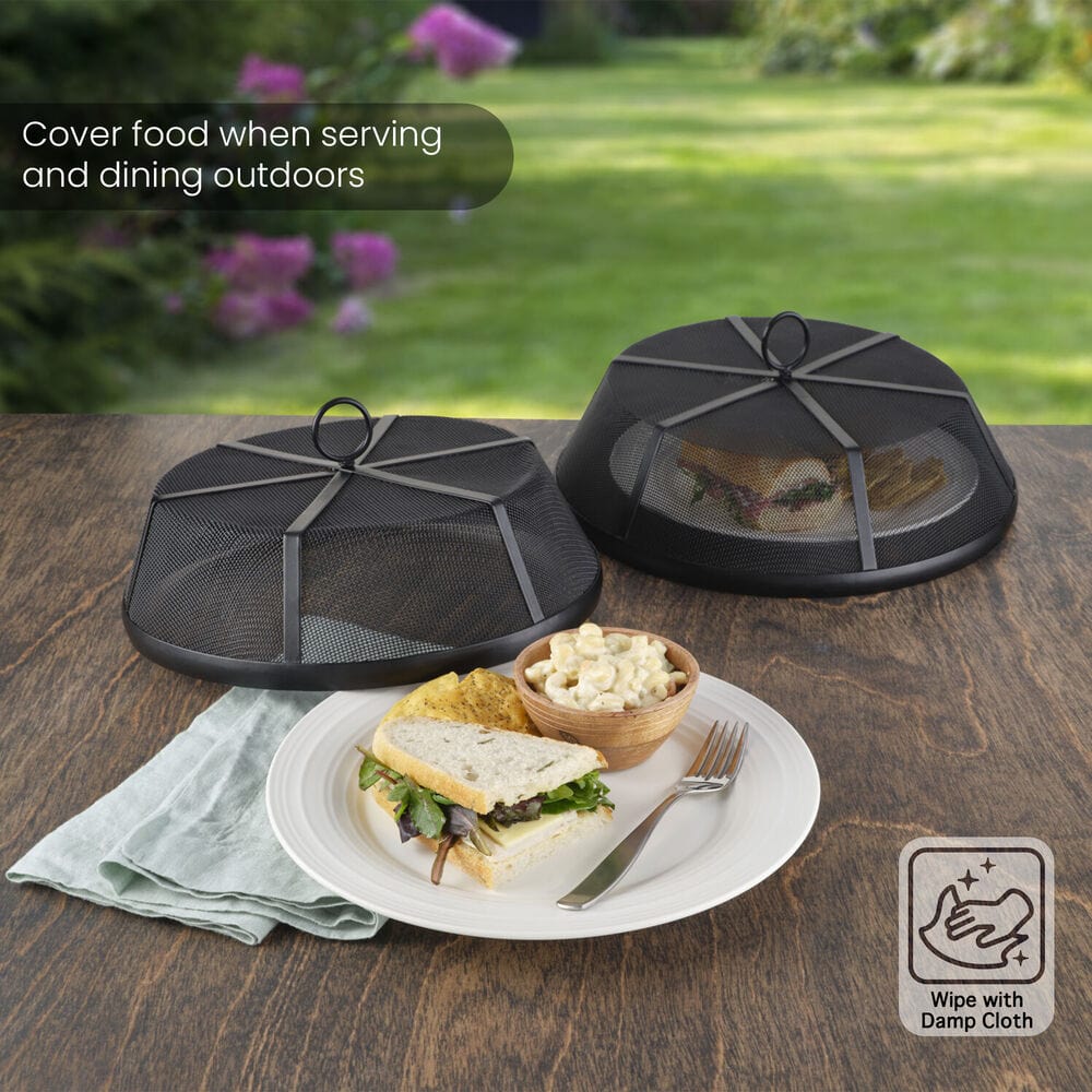 Set of 2 Mesh Outdoor Tray Food Covers - Image 2