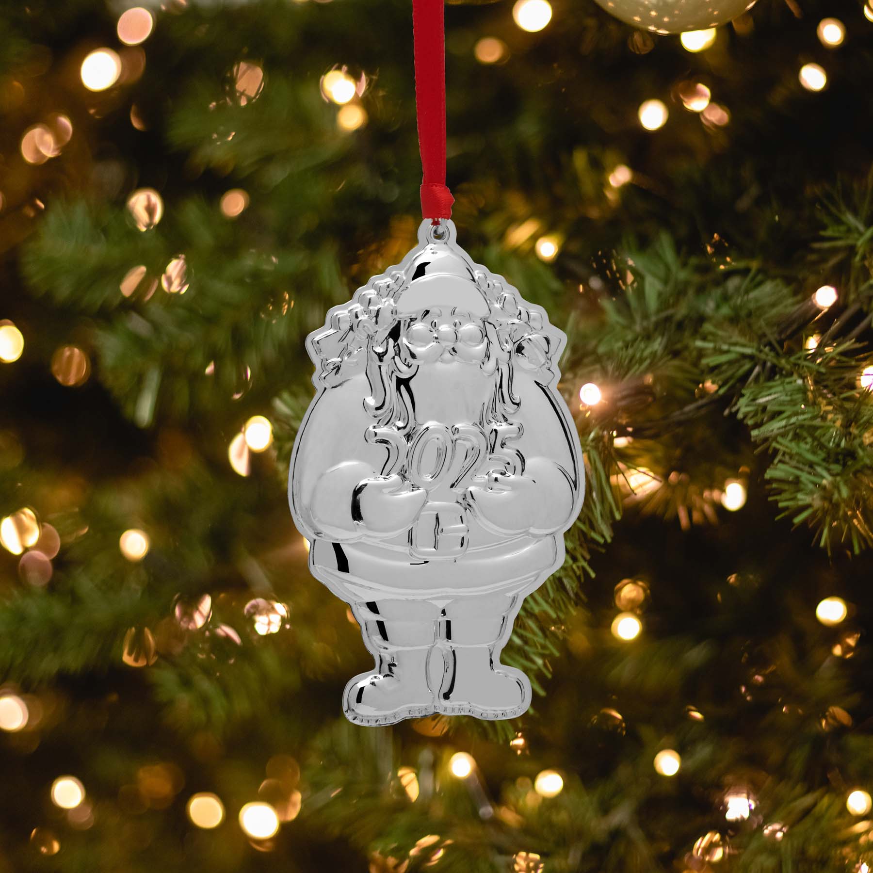 2025 Sterling Santa Ornament 9th Edition - Image 2