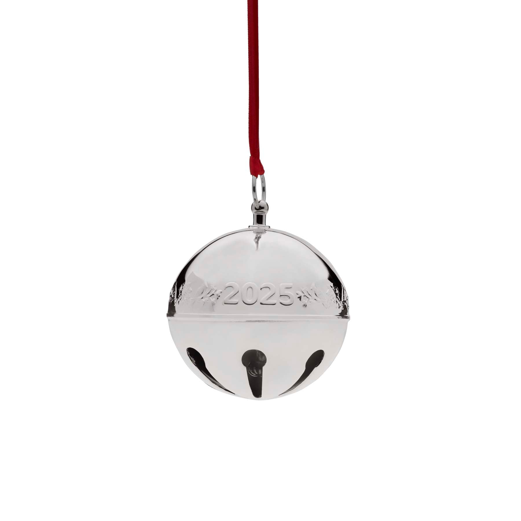 2025 Silver Plate Sleigh Bell Ornament 54th Edition - Image 4