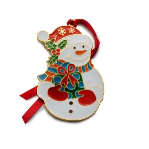 2025 Gold Plate & Enameled Wonders of Christmas Snowman 16th Edition
