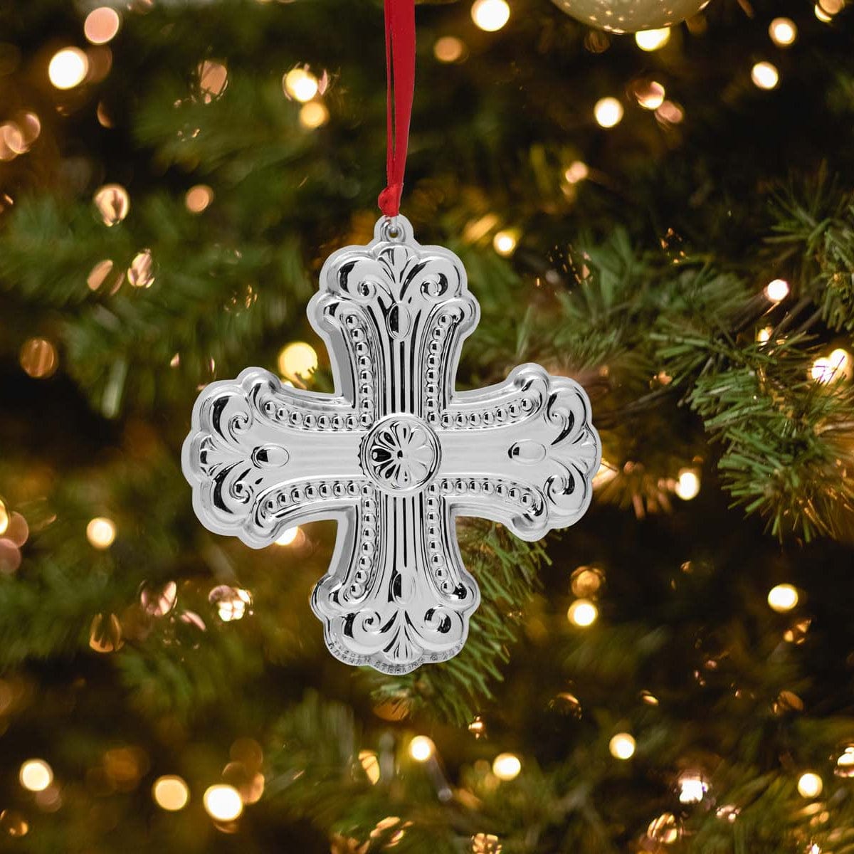 2025 Sterling Cross Ornament 12th Edition - Image 2