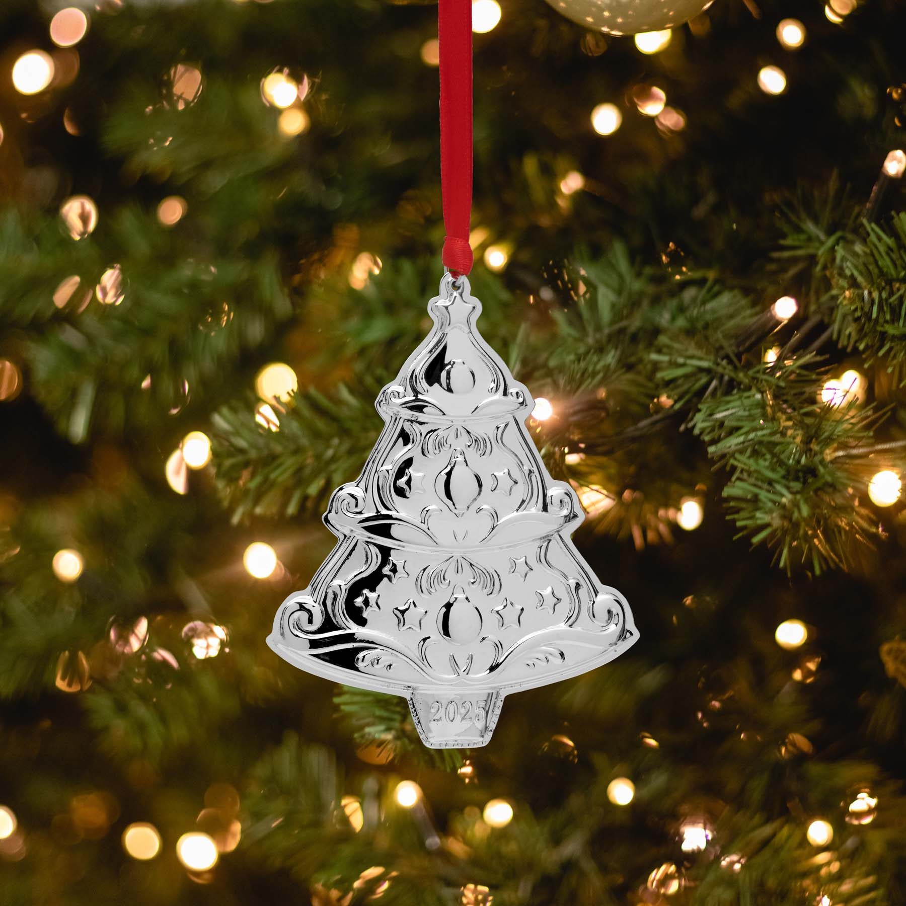 2025 Sterling Christmas Tree Ornament 9th Edition - Image 2