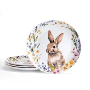 Easter Meadow Set of 4 Accent Salad Plates