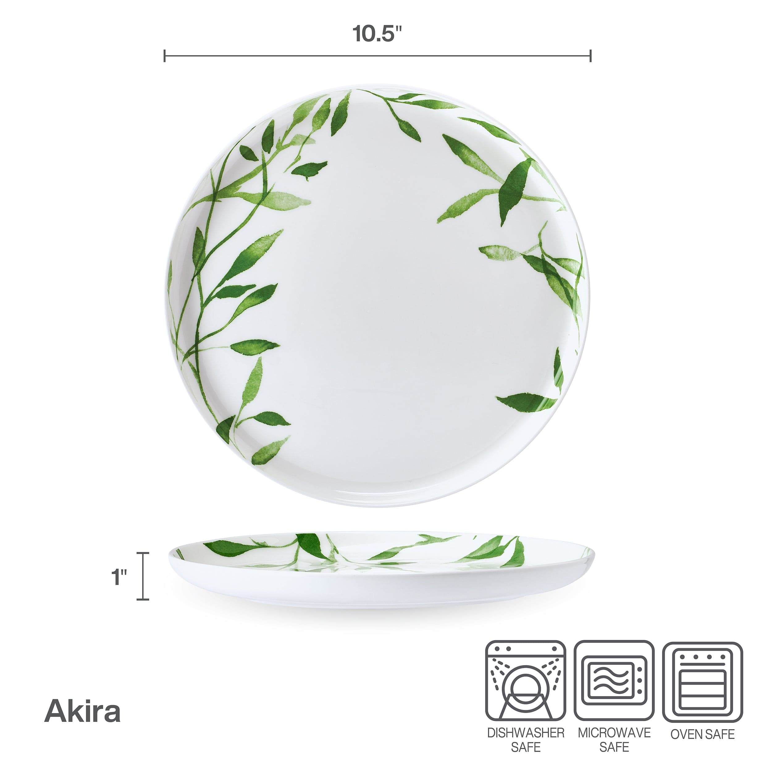 Akira Vegan Bone? Set of 4 Dinner Plates - Image 5