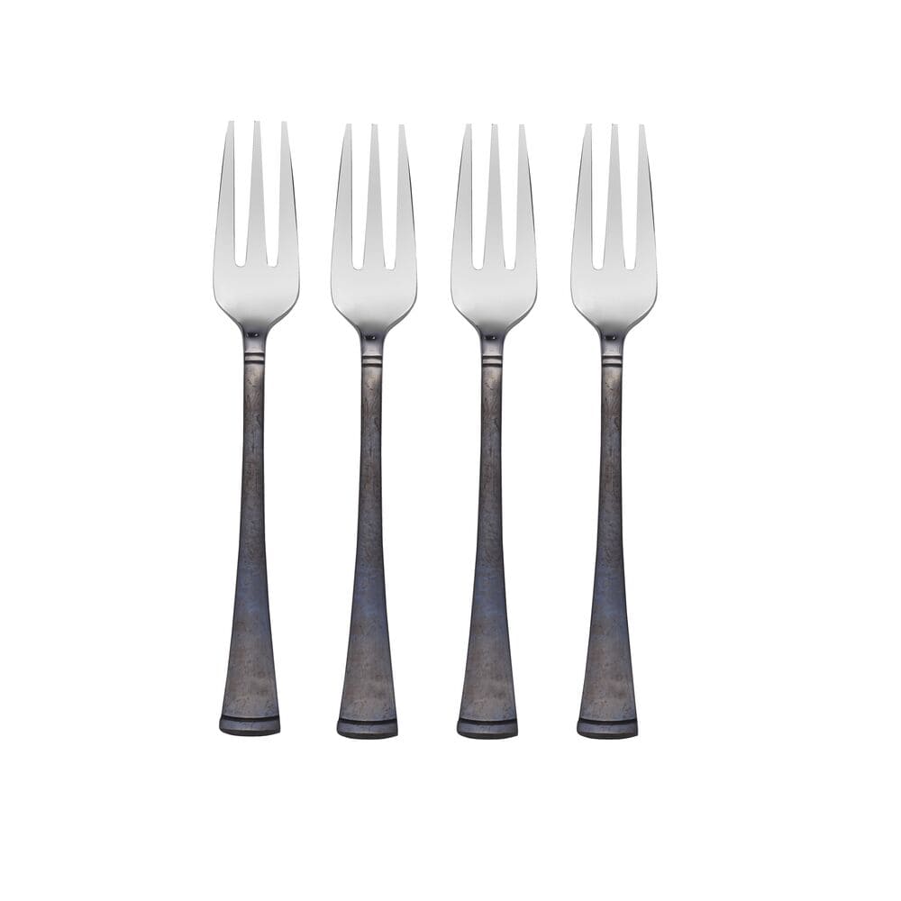 Alyse Burnished Black Set of 4 Appetizer Forks - Image 3
