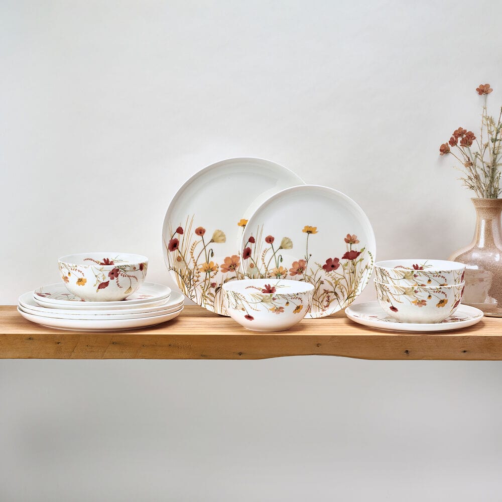 Meadow Serenade 12 Piece Dinnerware Set. Service for 4 - Image 2