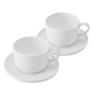 Samantha Set of 2 Teacups and Saucers