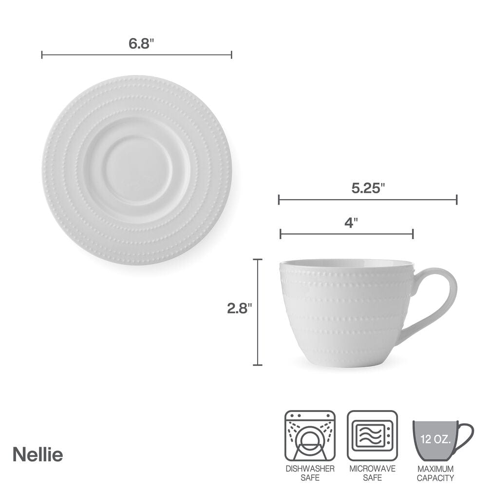Nellie Set of 2 Tea Cups and Saucers - Image 3