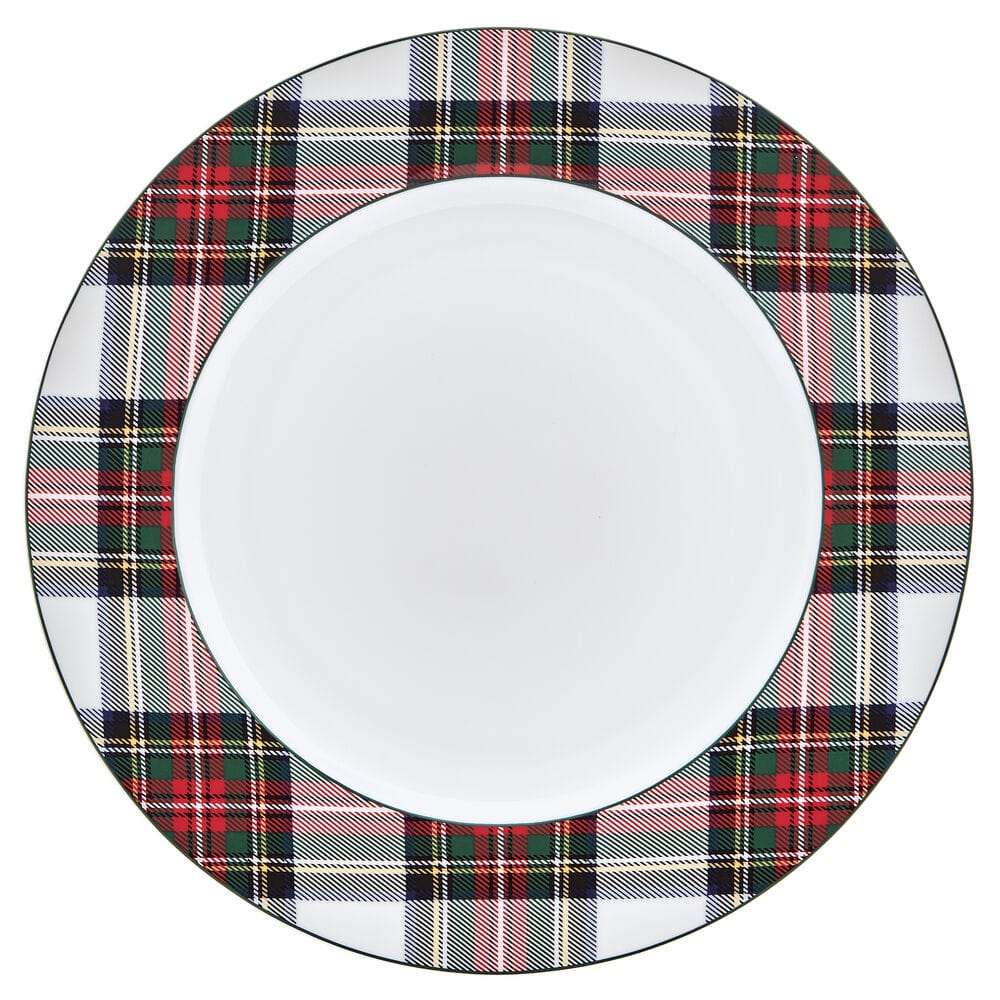 Tartan White Set of 4 Dinner Plates - Image 7