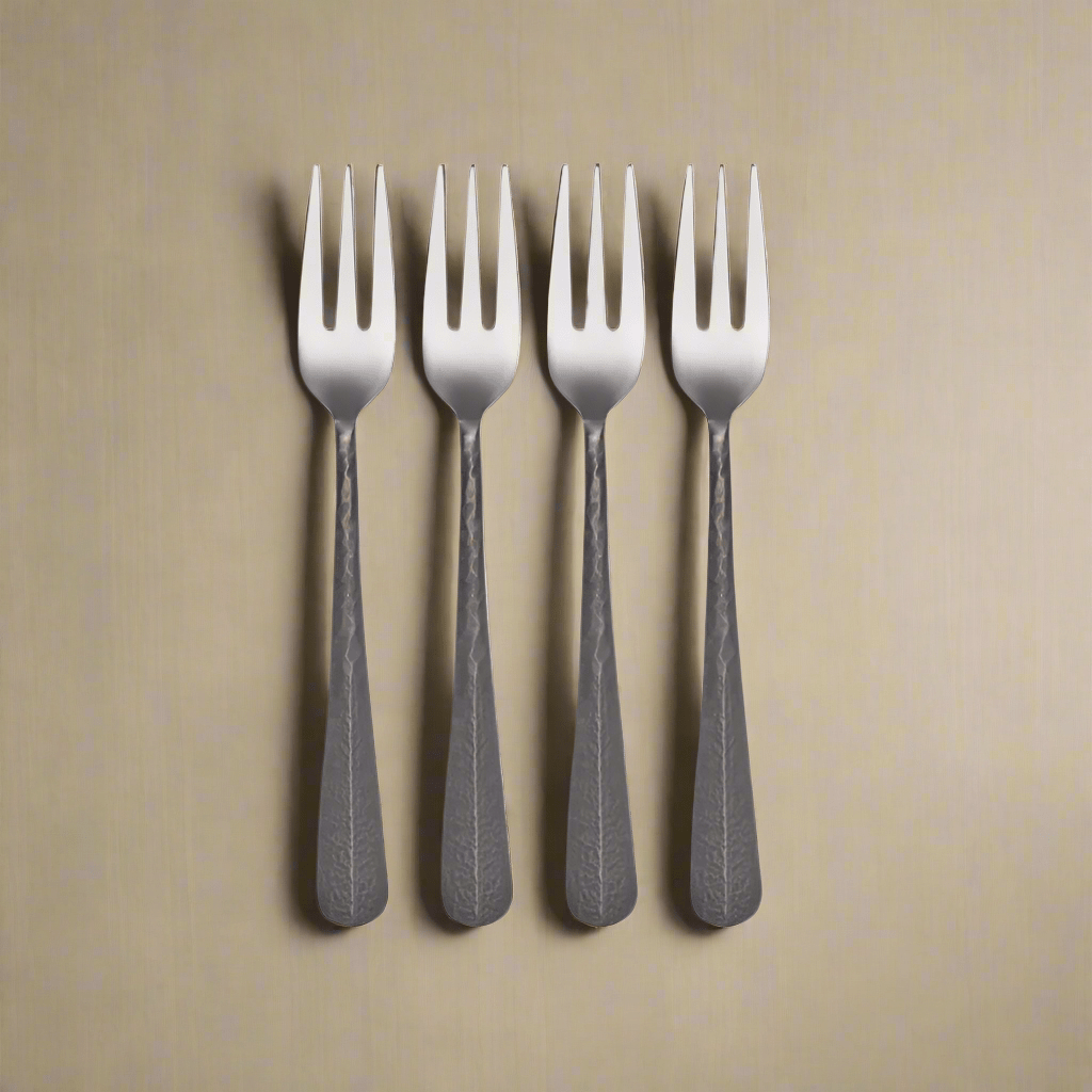 Sable Black Set of 4 Appetizer Forks - Image 2