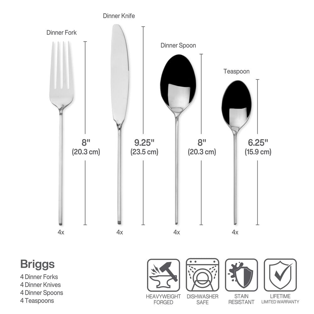 Briggs Forged 20 Piece Flatware Set. Service for 4 - Image 6