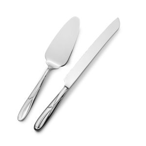 Cocoa Blossom Cake Knife and Server Set
