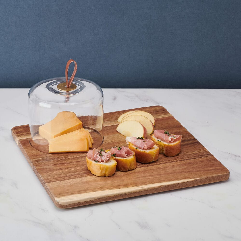 Glenwood Square Serve Board with Glass Dome Cloche - Image 6