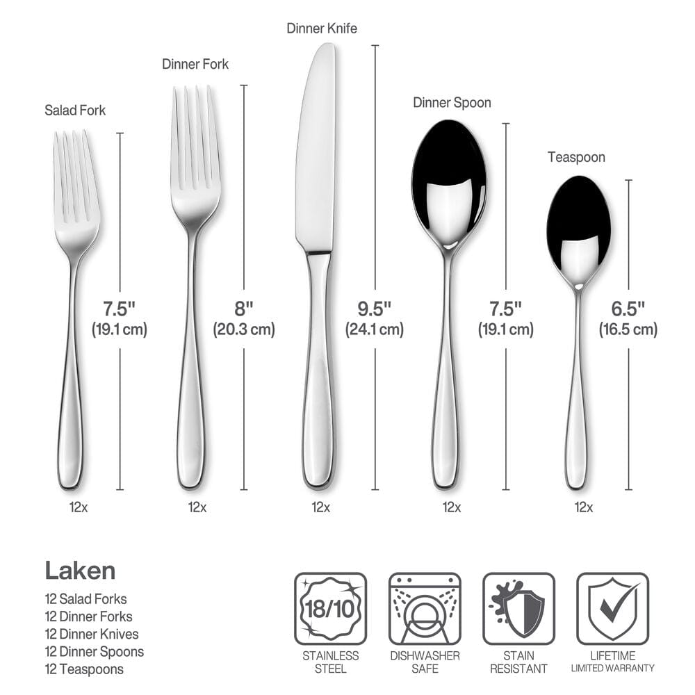 Laken 65 Piece Flatware Set. Service for 12 - Image 4