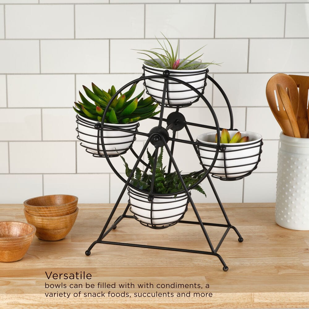 Ferris Wheel Entertaining Dip Bowl Serving Caddy - Image 4