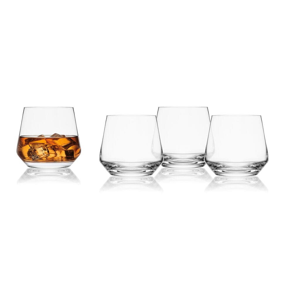 Samantha Set of 4 Double Old Fashioned Whiskey Glasses
