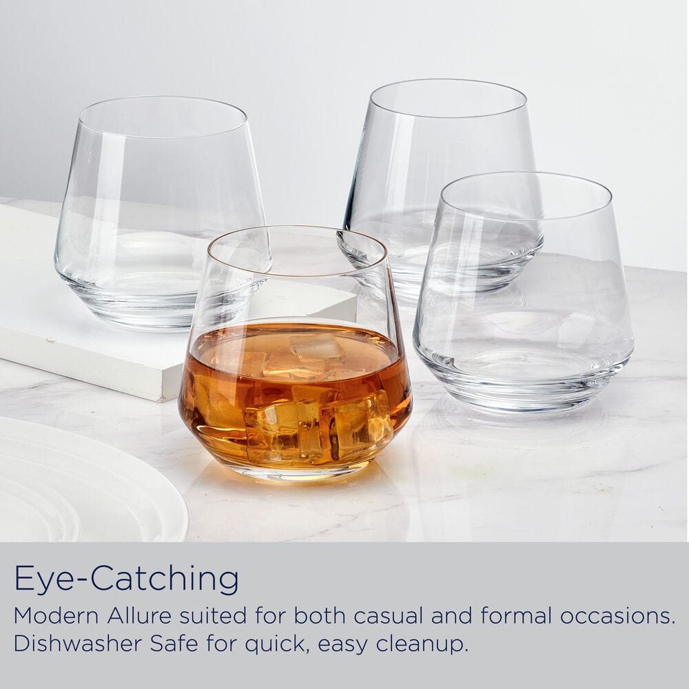 Samantha Set of 4 Double Old Fashioned Whiskey Glasses - Image 5