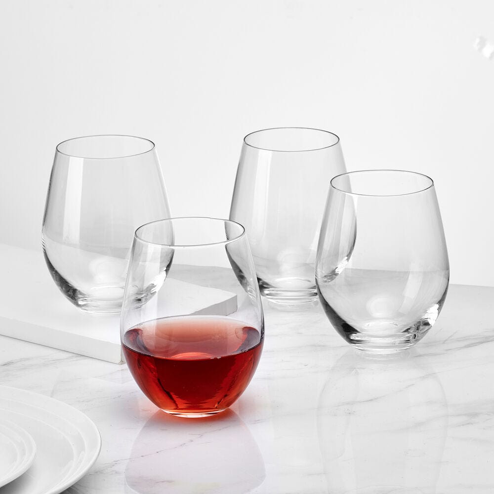 Samantha Set of 4 Stemless Wine Glasses - Image 2