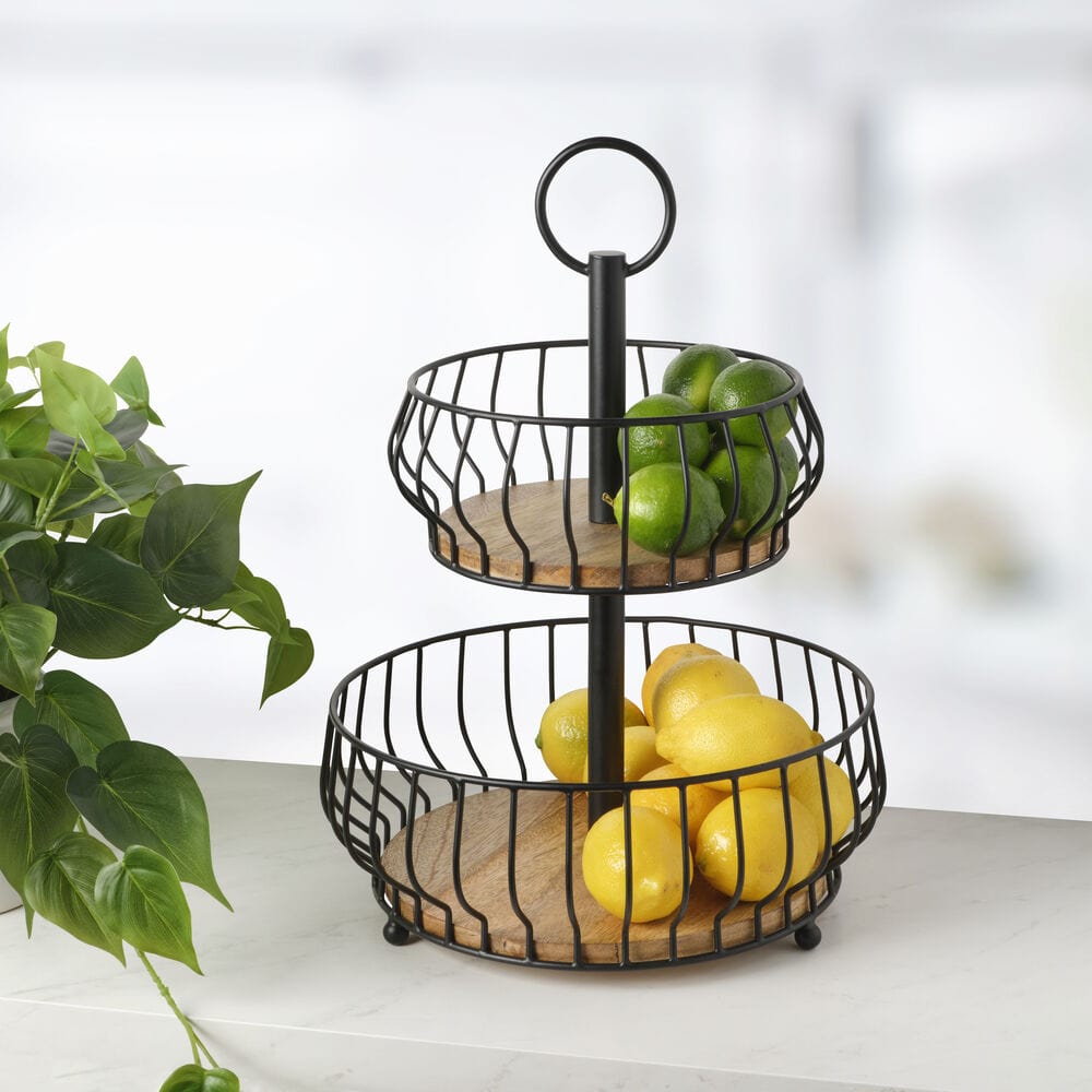 Savannah 2 Tier Fruit Storage Basket - Image 2