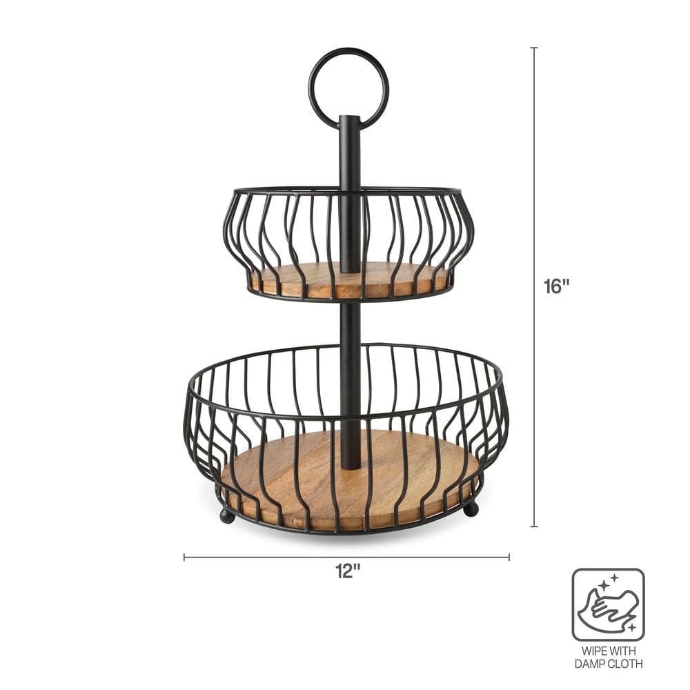 Savannah 2 Tier Fruit Storage Basket - Image 5