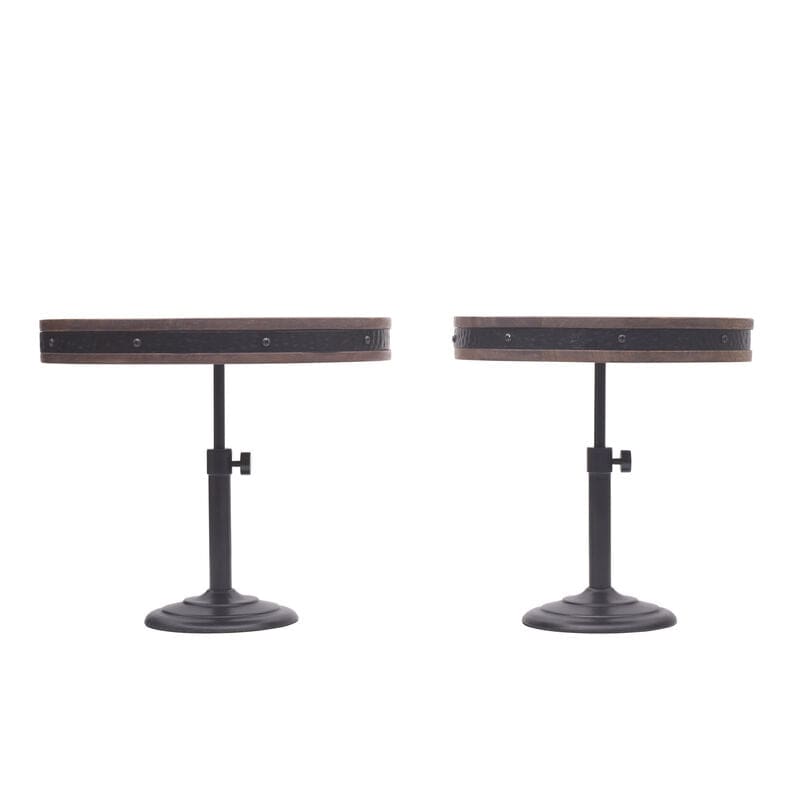 Rustic Set of 2 Adjustable Serving Platter Cake Stands - Image 7