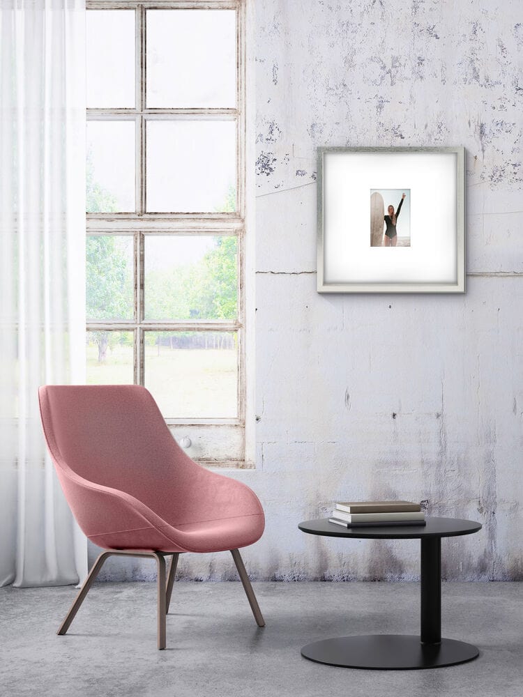 Silver 16 x 16 Gallery Frame. Matted to 5 x 7 - Image 3