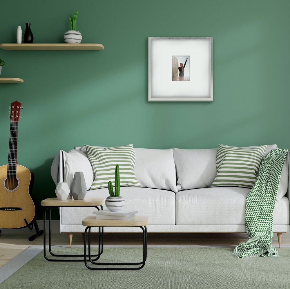 Silver 16 x 16 Gallery Frame. Matted to 5 x 7 - Image 2