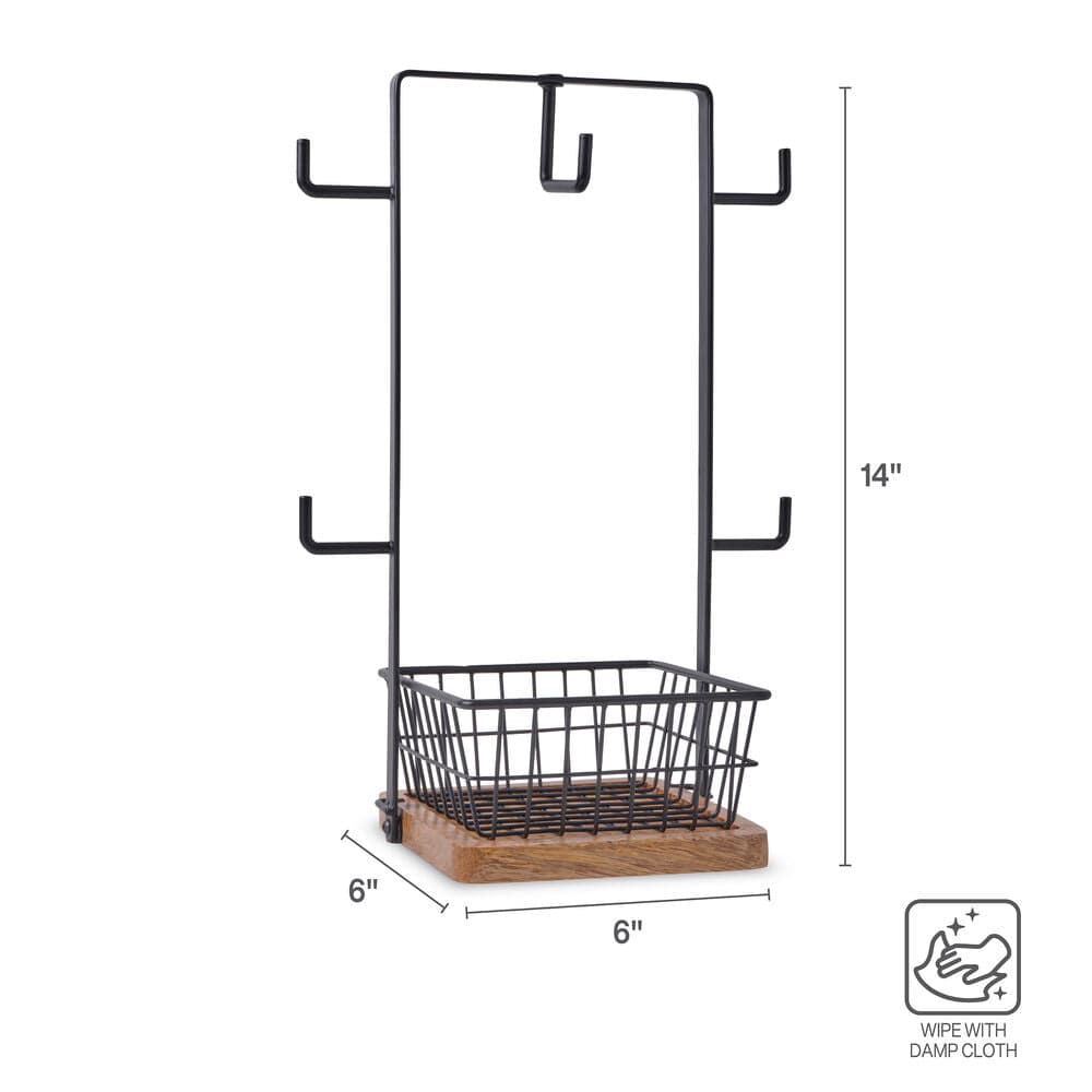 Stella Mug Tree with Storage Basket - Image 5