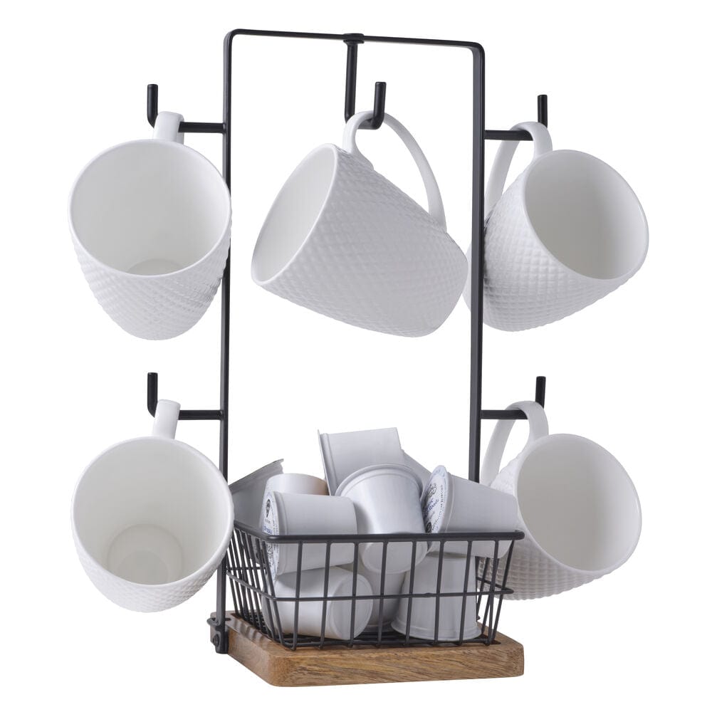 Stella Mug Tree with Storage Basket - Image 8