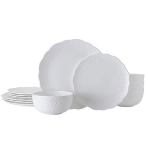 Abigail 12 Piece Dinnerware Set. Service for 4