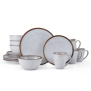 Barrett White 16 Piece Dinnerware Set. Service for 4
