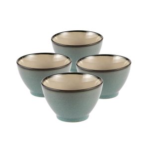 Belmont Blue Fruit Bowls. Set of 4