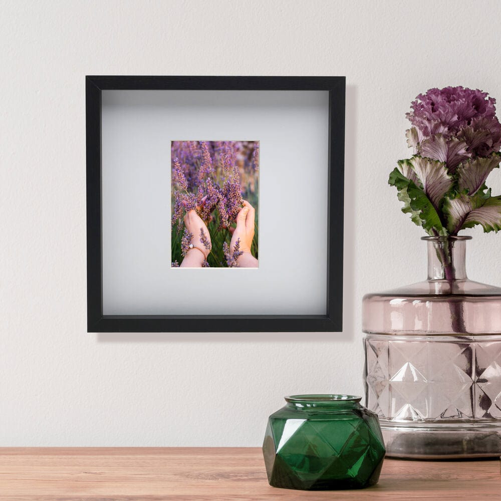 Black 16 x 16 Gallery Frame. Matted to 5 x 7 - Image 2