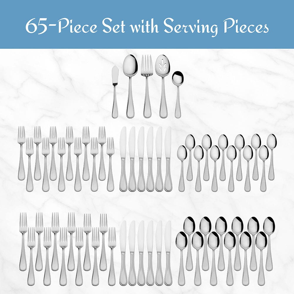 Bravo 65 Piece Flatware Set. Service for 12 - Image 8