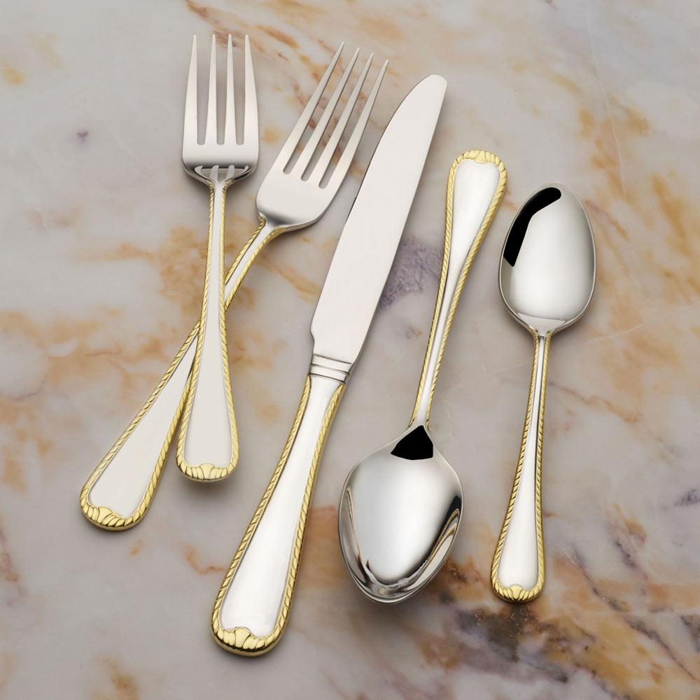 Cameo Gold 65 Piece Flatware Set. Service for 12 - Image 7