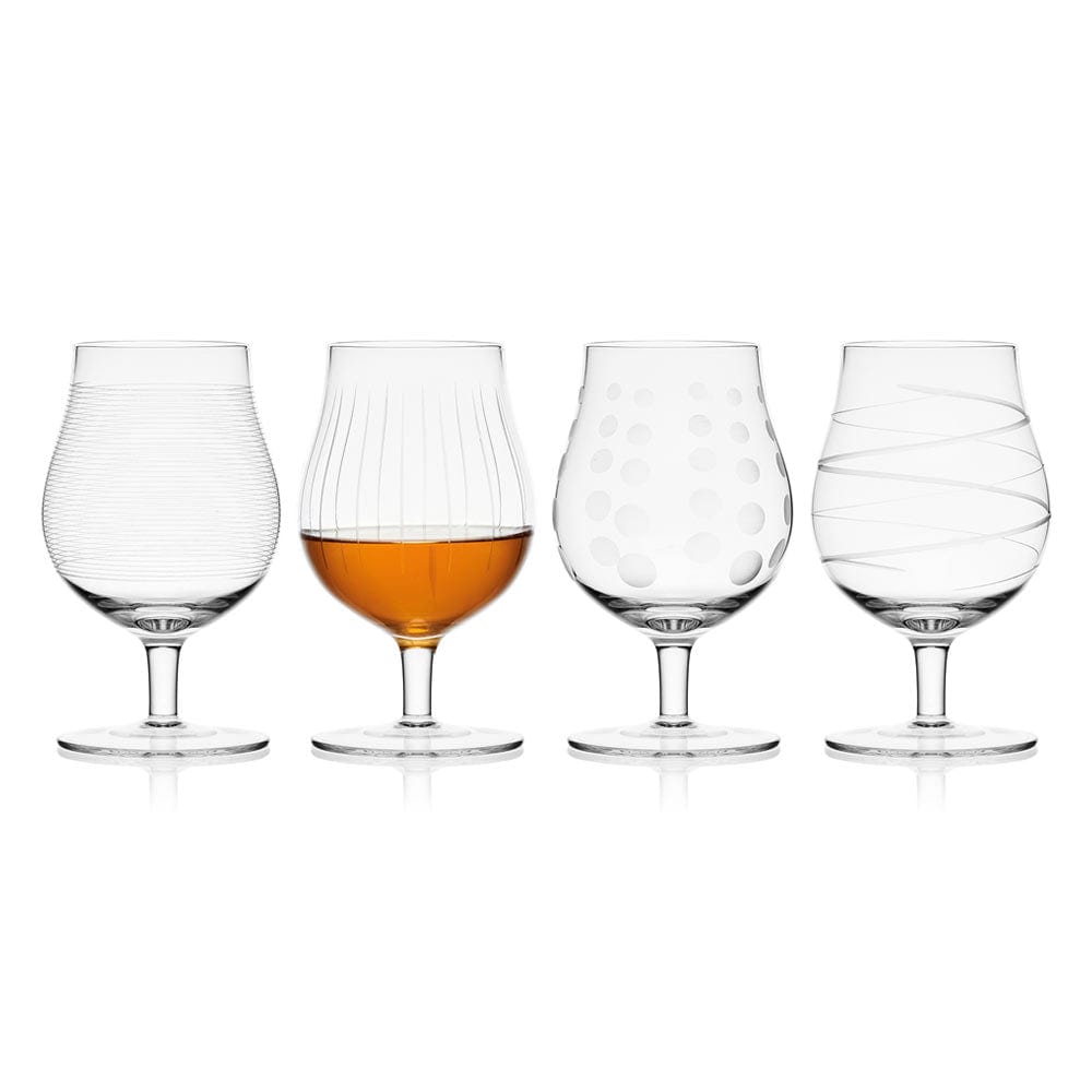 Cheers? Set of 4 Belgian Beer Goblet Glasses