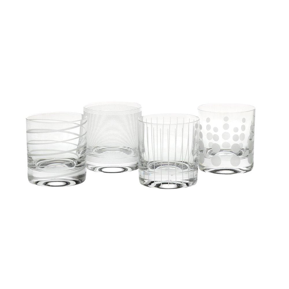 Cheers? Set of 4 Double Old Fashioned Whiskey Glasses