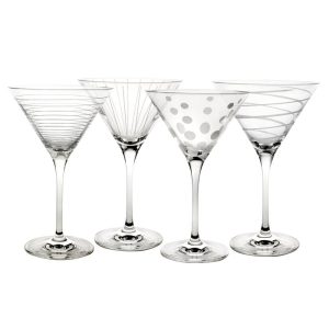 Cheers? Set of 4 Martini Glasses