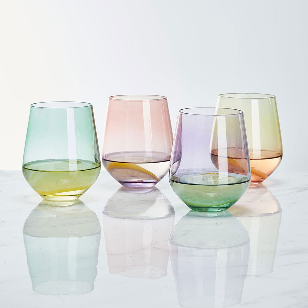 Chroma Set of 4 Stemless Wine Glasses - Image 2