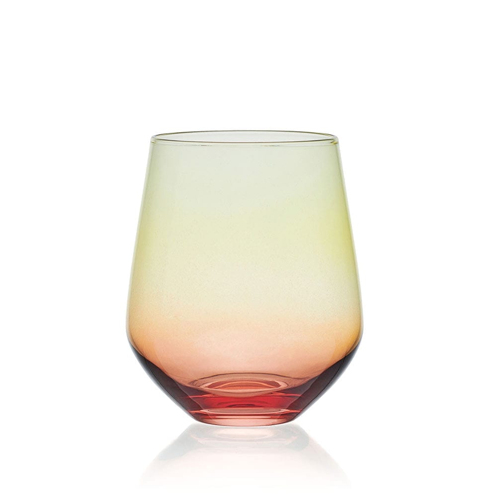 Chroma Set of 4 Stemless Wine Glasses - Image 8