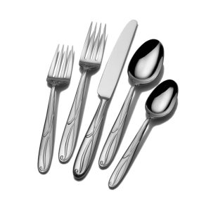 Cocoa Blossom 65 Piece Flatware Set. Service for 12