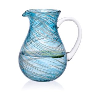 Color Swirl Blue Pitcher