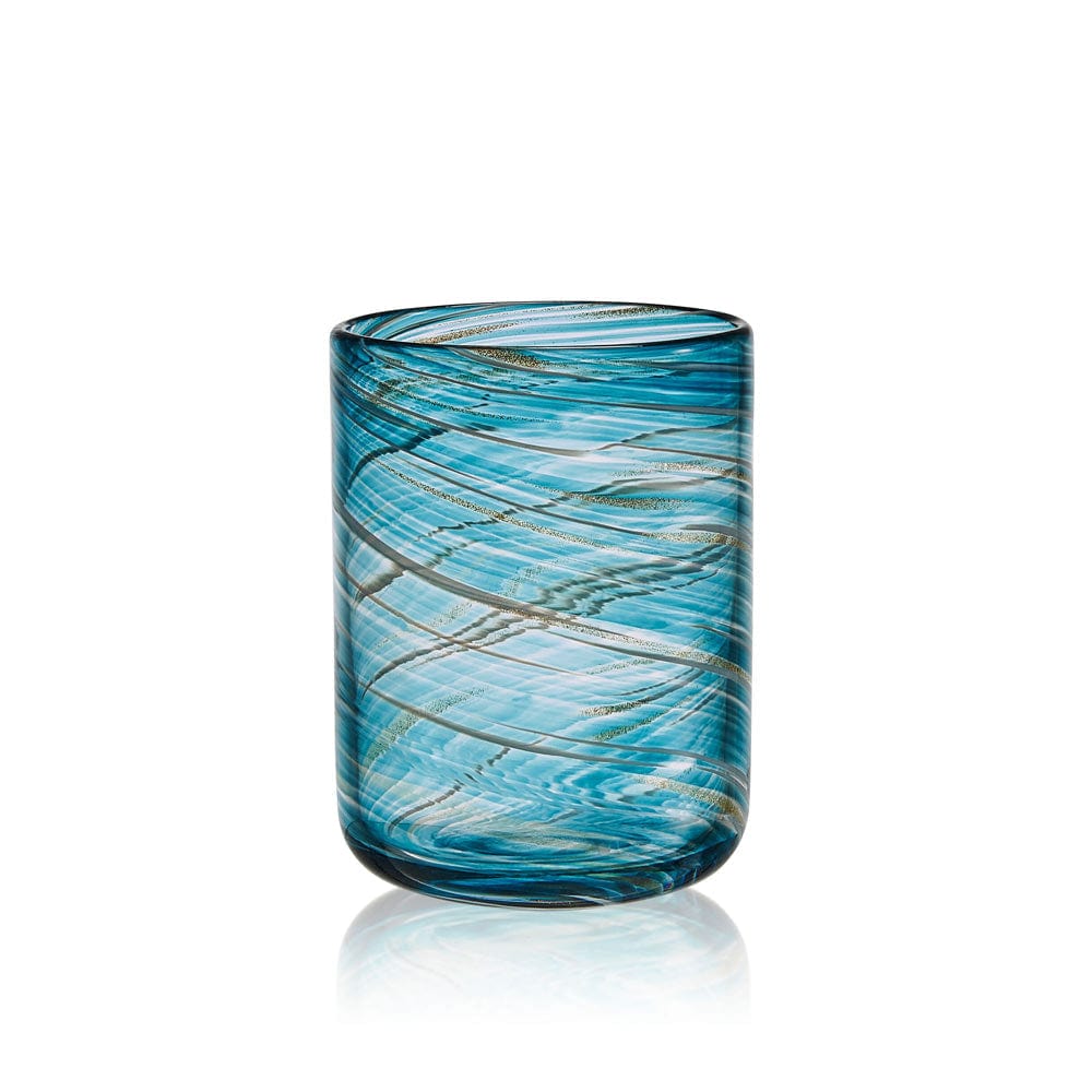 Color Swirl Set of 4 Double Old Fashioned Glasses - Image 5