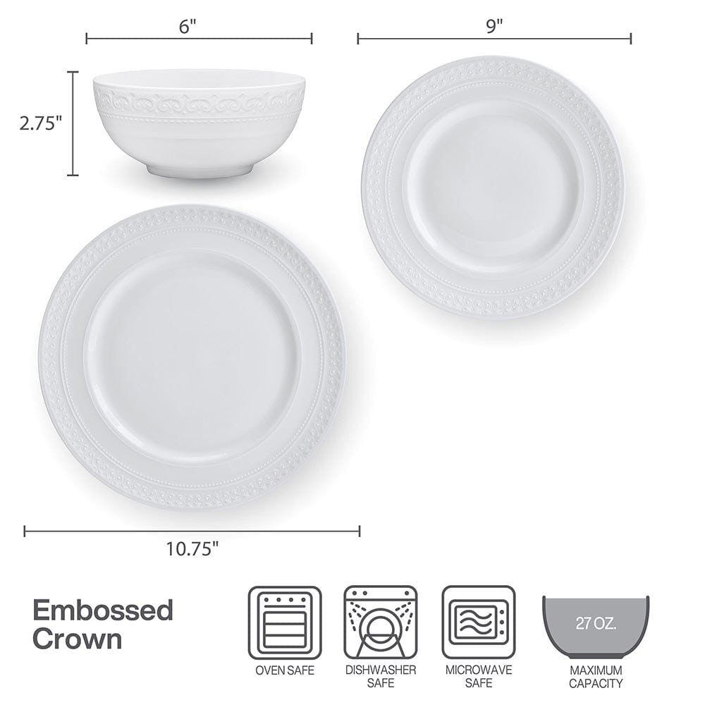 Crown 18 Piece Dinnerware Set. Service for 6 - Image 5