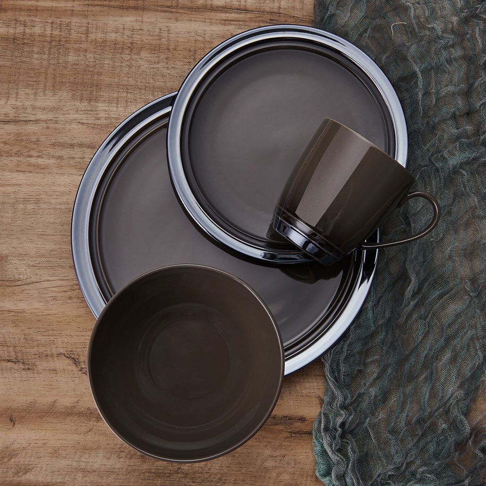 Elura Espresso 16 Piece Dinnerware Set. Service for 4 - Image 2