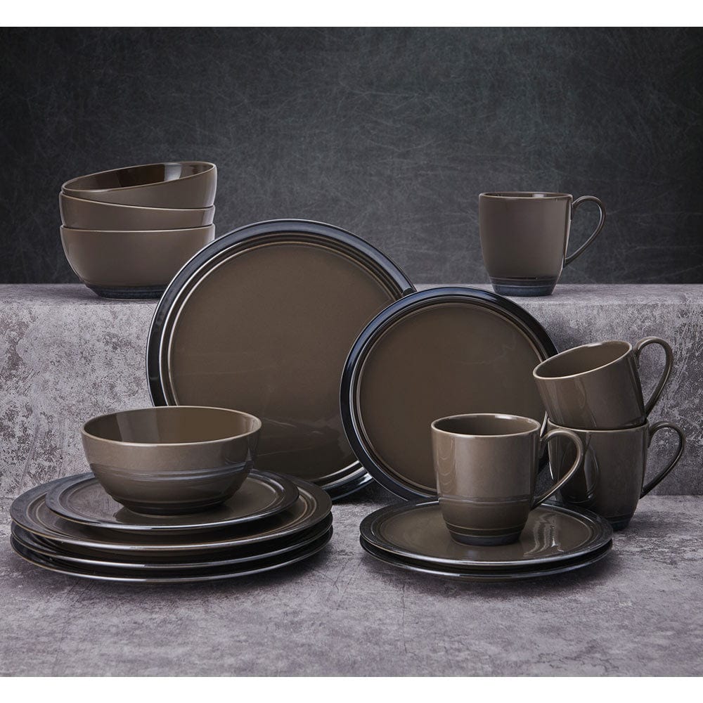 Elura Espresso 16 Piece Dinnerware Set. Service for 4 - Image 3