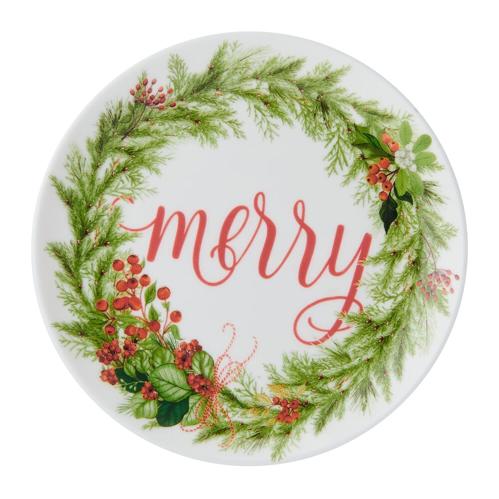 Festive Garland Set of 6 Appetizer Plates - Image 4