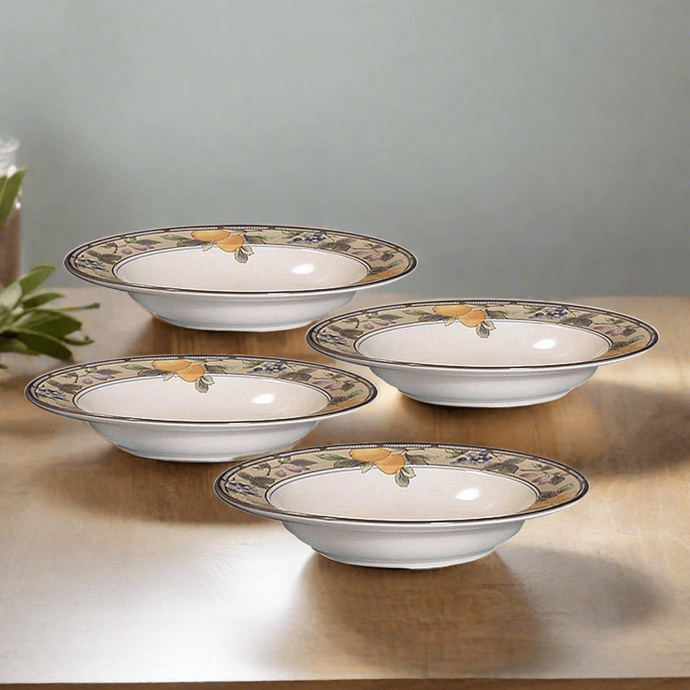 Garden Harvest? Set of 4 Rim Soup Bowls - Image 2