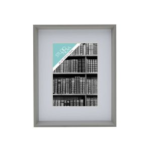 Gray 8 x 10 Gallery Frame. Matted to 5 x 7